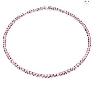 Swarovski Pink Matrix Tennis Necklace